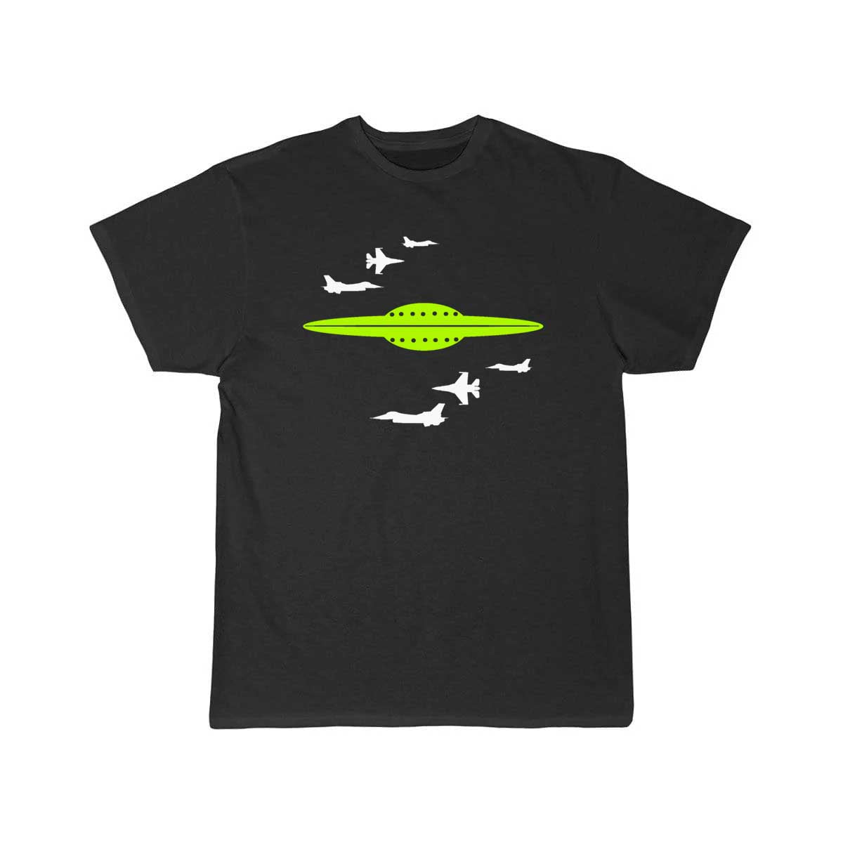 Fighter Jets v Alien Spaceship T Shirt THE AV8R