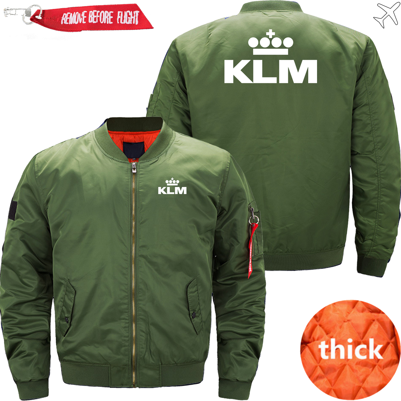 KLM AIRLINES MA1 JACKET THE AV8R