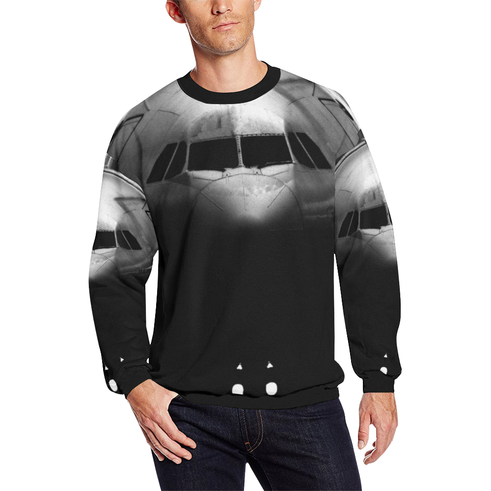 HOODIE - 39 Men's Oversized Fleece Crew Sweatshirt e-joyer