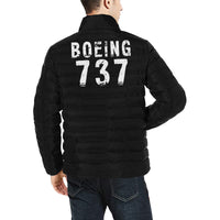 Thumbnail for BOEING 737 Men's Stand Collar Padded Jacket e-joyer