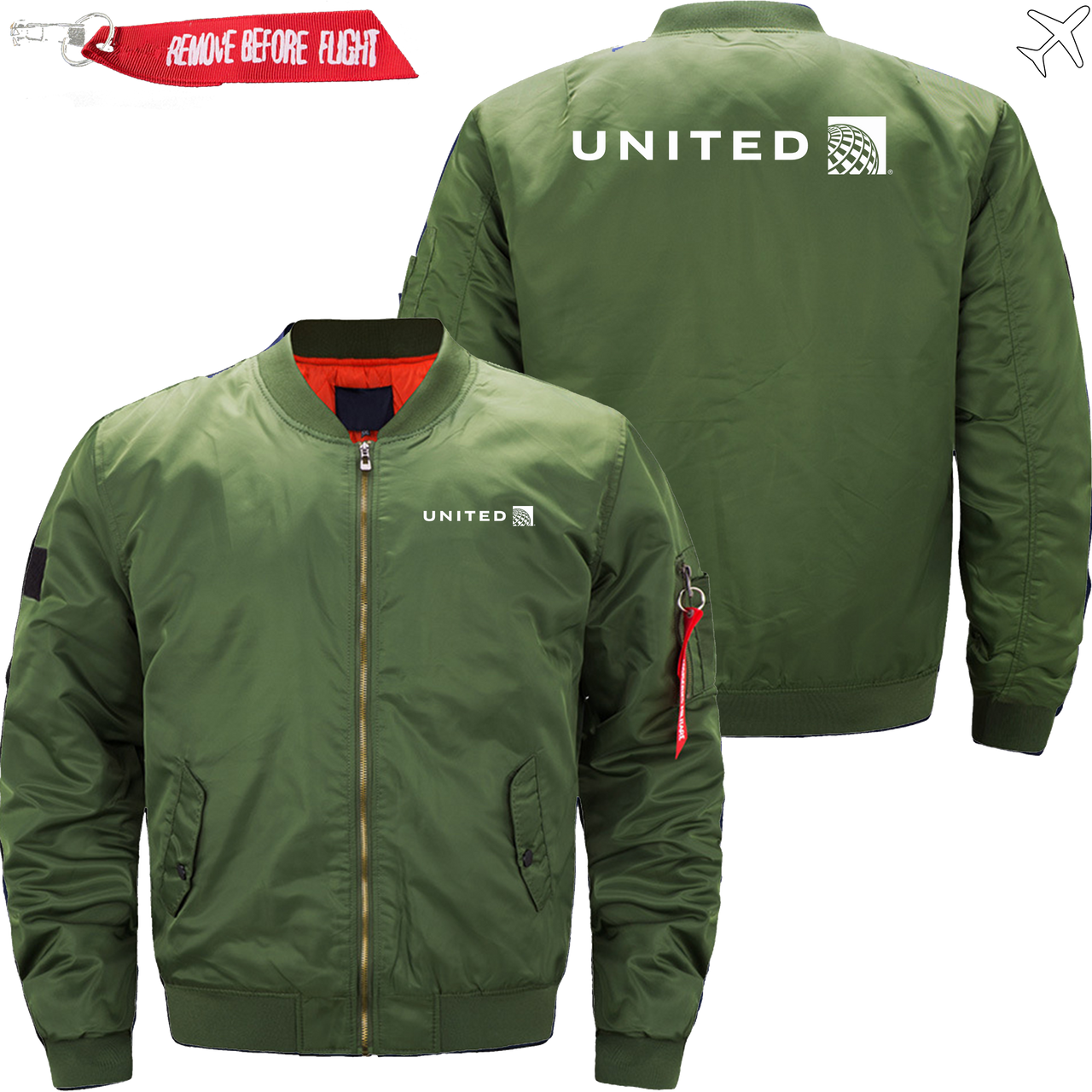 UNITED AIRLINES MA1 JACKET THE AV8R