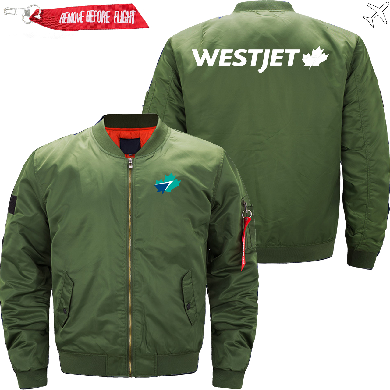 WESTJET AIRLINE JACKET MA1 BOMBER