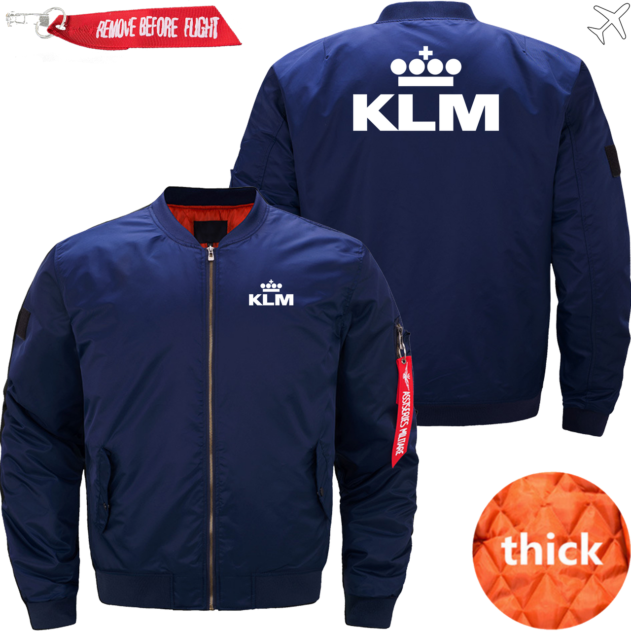 KLM AIRLINES MA1 JACKET THE AV8R