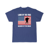 Thumbnail for land of the free because of the brave T SHIRT THE AV8R