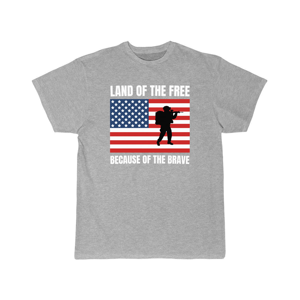 land of the free because of the brave T SHIRT THE AV8R