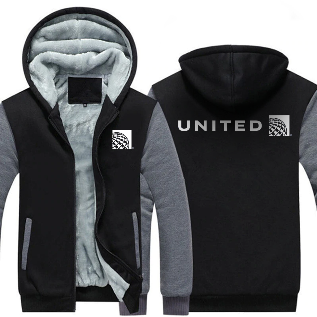 UNITED AIRLINES  JACKETS FLEECE SWEATSHIRT