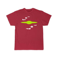 Thumbnail for Fighter Jets v Alien Spaceship T Shirt THE AV8R