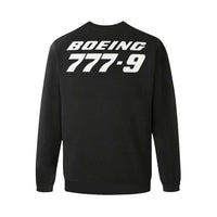 Thumbnail for BOEING 777-9 Men's Oversized Fleece Crew Sweatshirt e-joyer