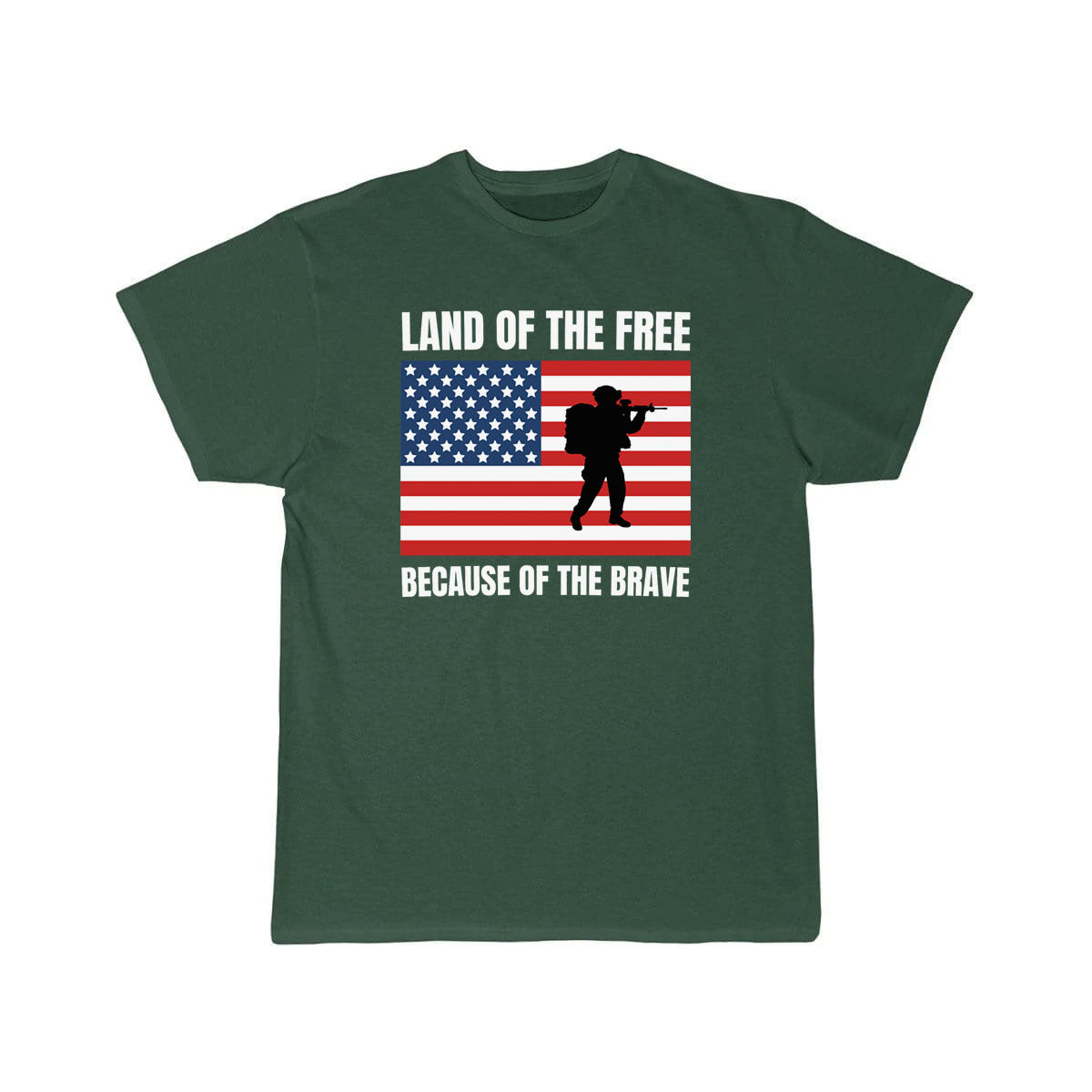 land of the free because of the brave T SHIRT THE AV8R