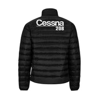 Thumbnail for CESSNA 208 Men's Stand Collar Padded Jacket e-joyer