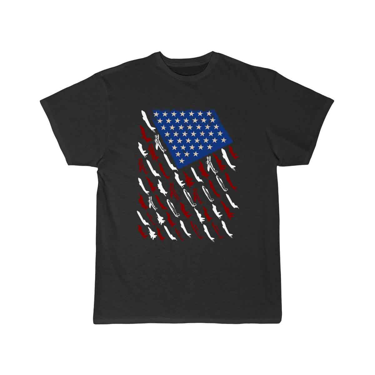 Pilot Airplane American Flag Vintage T-SHIRT THE AV8R