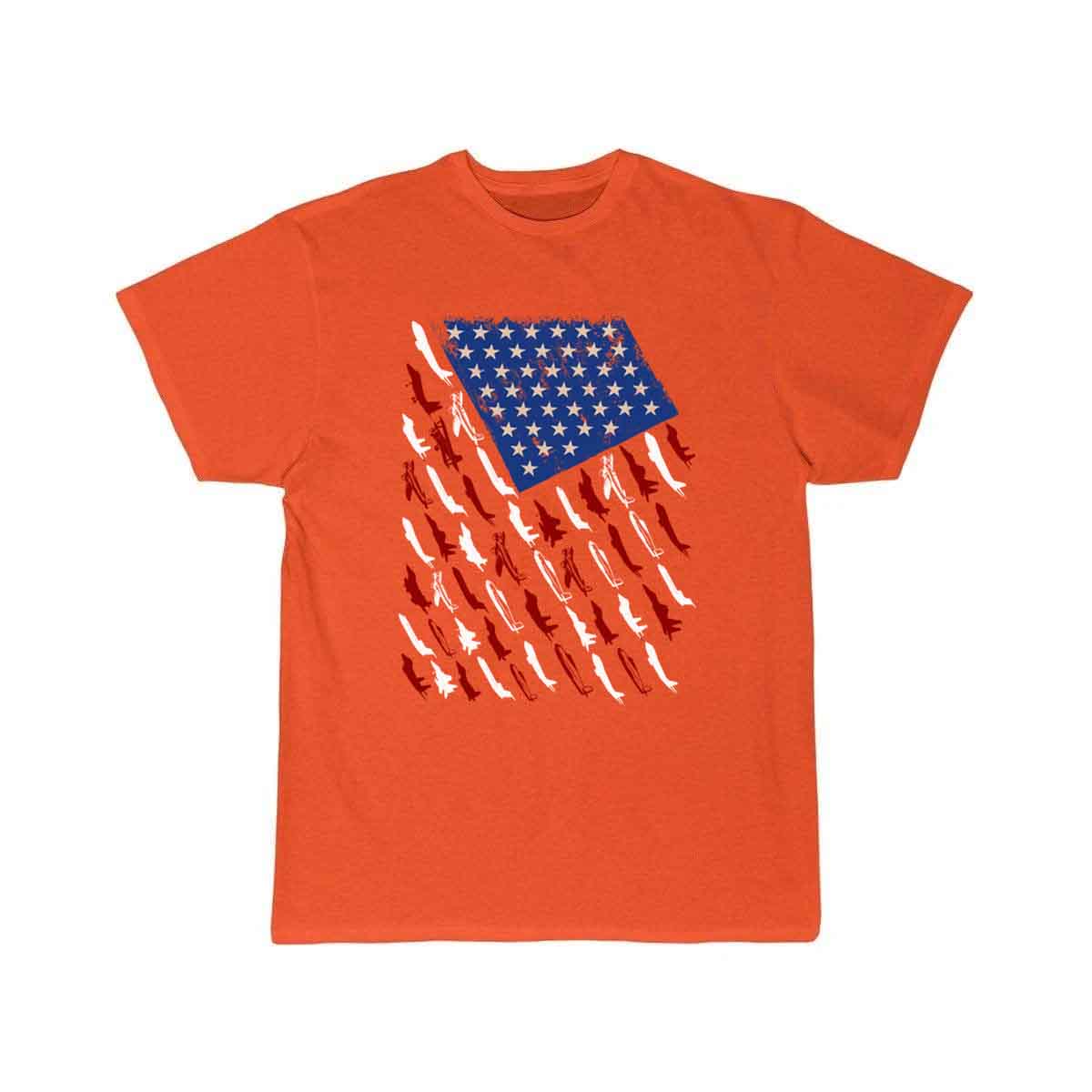 Pilot Airplane American Flag Vintage T-SHIRT THE AV8R