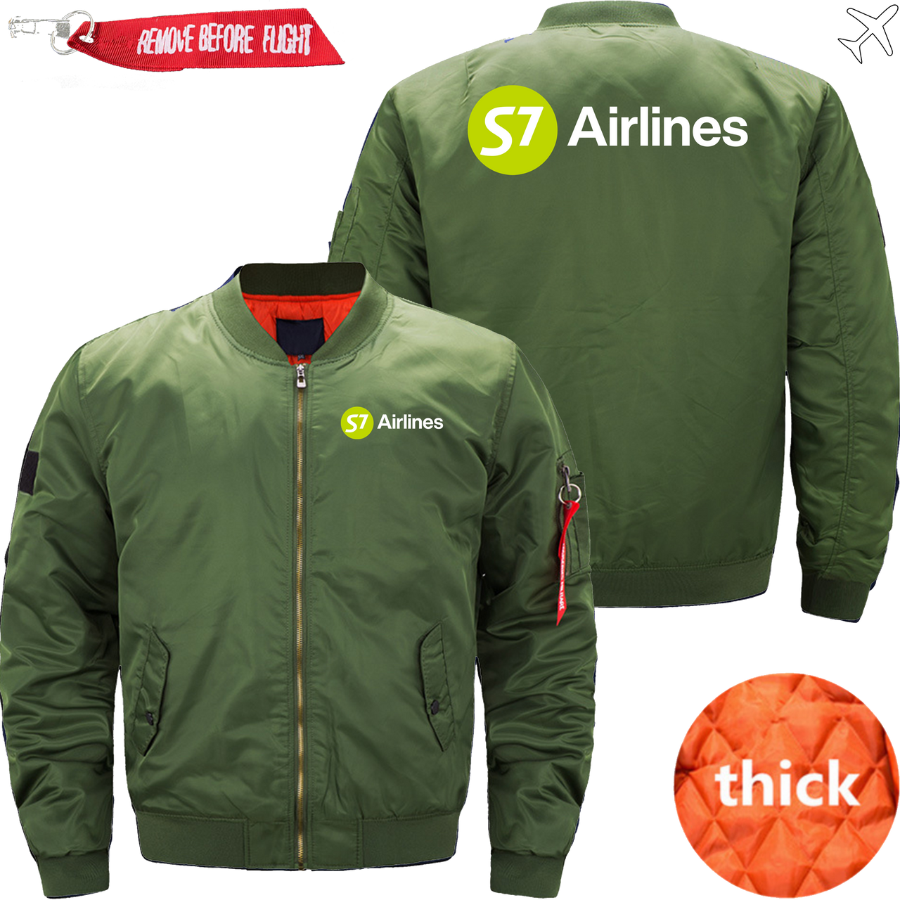 S7 AIRLINES MA1 JACKET THE AV8R