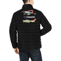 Thumbnail for CESSNA Men's Stand Collar Padded Jacket e-joyer