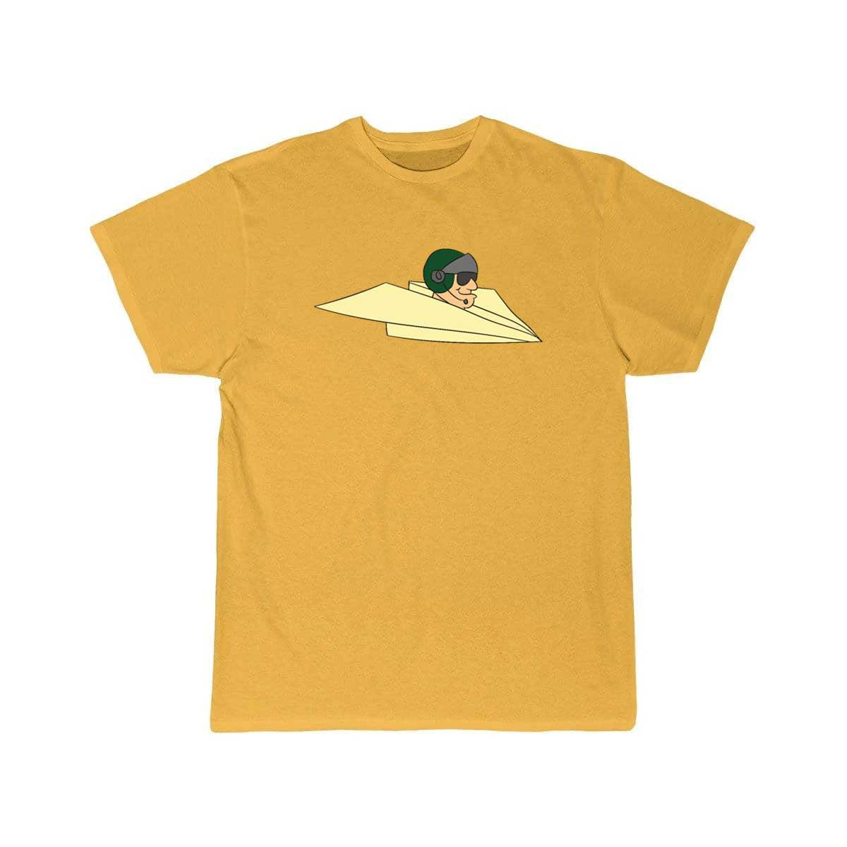 Military pilot  fighter pilot in paper plane T Shirt THE AV8R