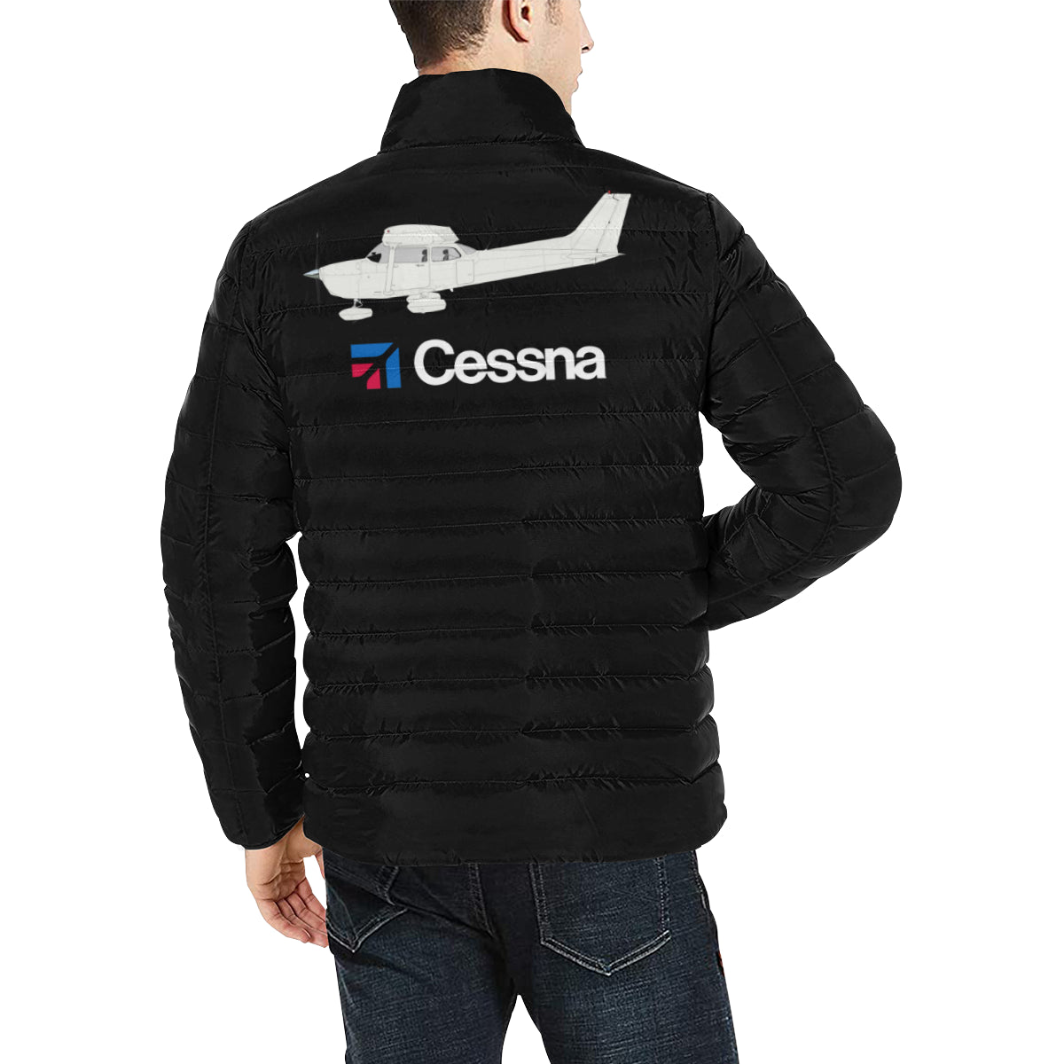 CESSNA Men's Stand Collar Padded Jacket e-joyer