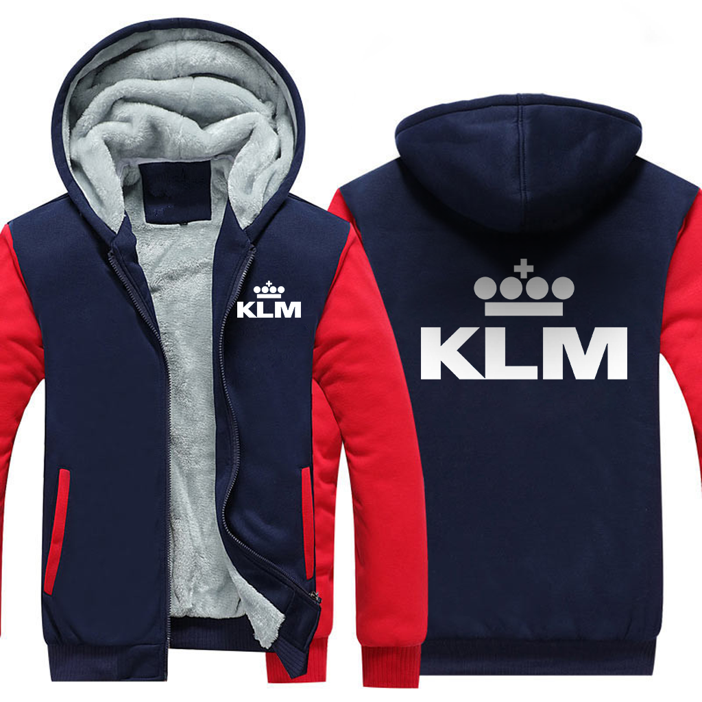 KLM AIRLINES JACKEN FLEECE-SWEATSHIRT