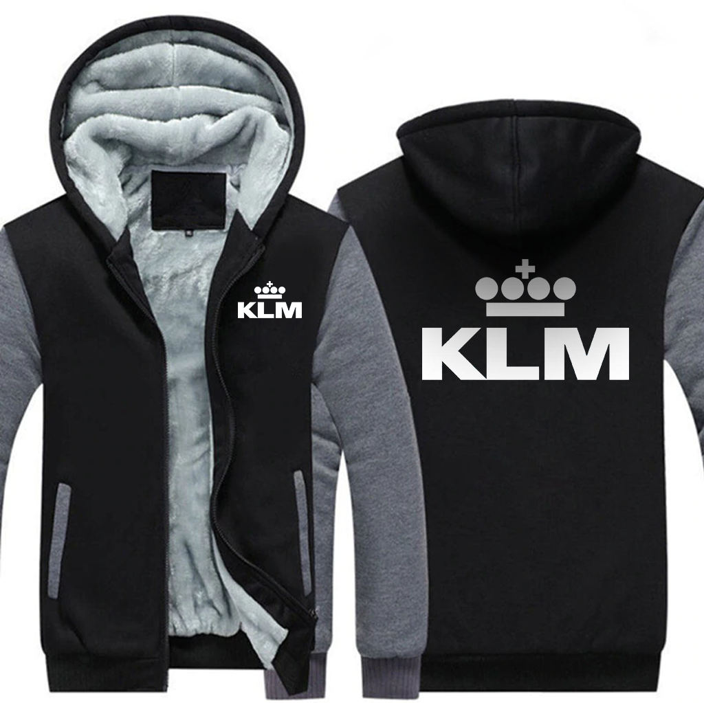 KLM AIRLINES JACKEN FLEECE-SWEATSHIRT