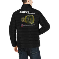 Thumbnail for Airbus A320neo Men's Stand Collar Padded Jacket e-joyer