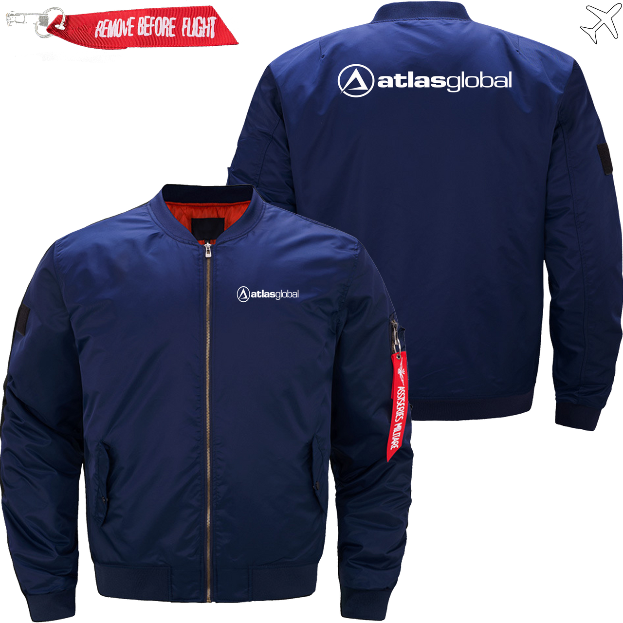 ATLAS GLOBAL AIRLINES MA1 JACKET THE AV8R