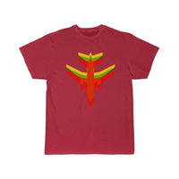 Thumbnail for Multi Colored Jet Airplane in Motion T Shirt THE AV8R