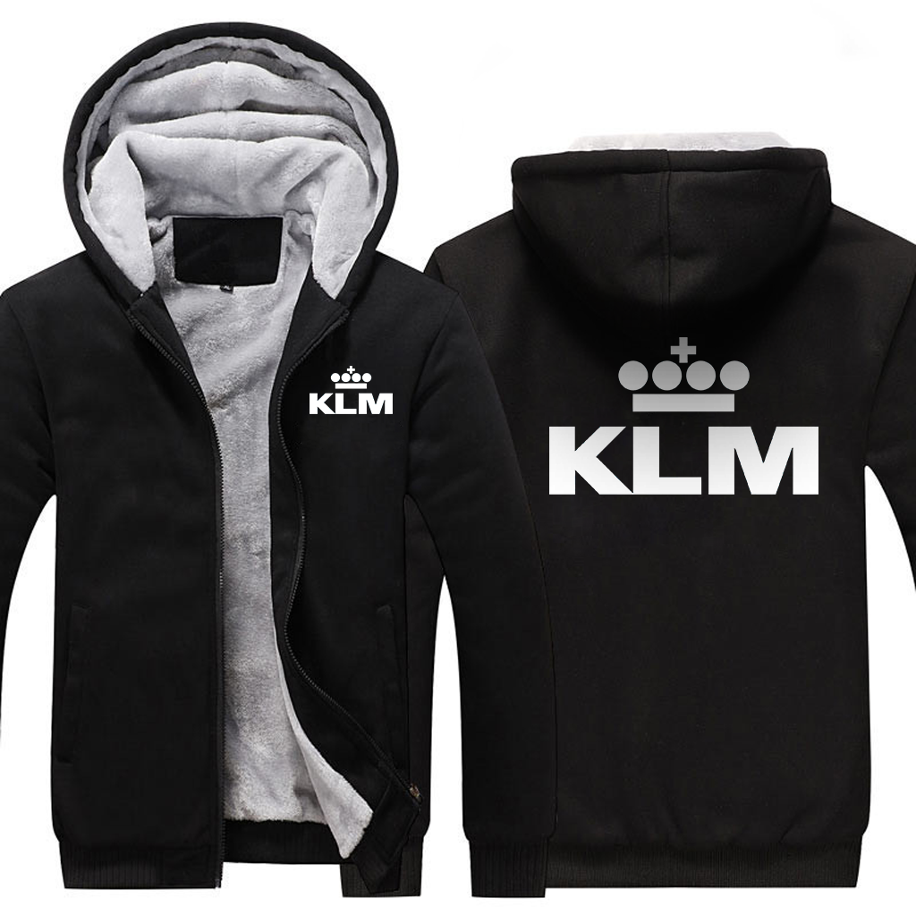 KLM AIRLINES JACKEN FLEECE-SWEATSHIRT