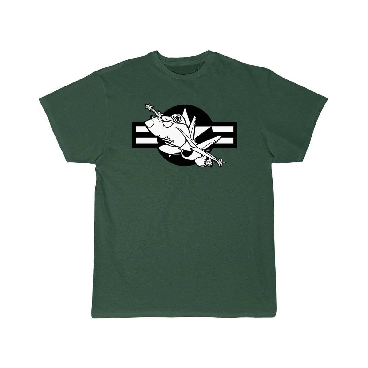 Cartoon Military Fighter Jet Illustration T Shirt THE AV8R