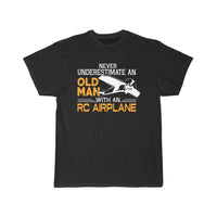 Thumbnail for Old Man With An RC Airplane T-SHIRT THE AV8R