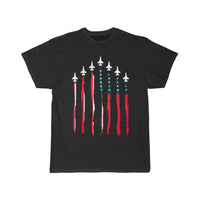 Thumbnail for American Flag USA Airplane Jet Fighter T Shirt THE AV8R