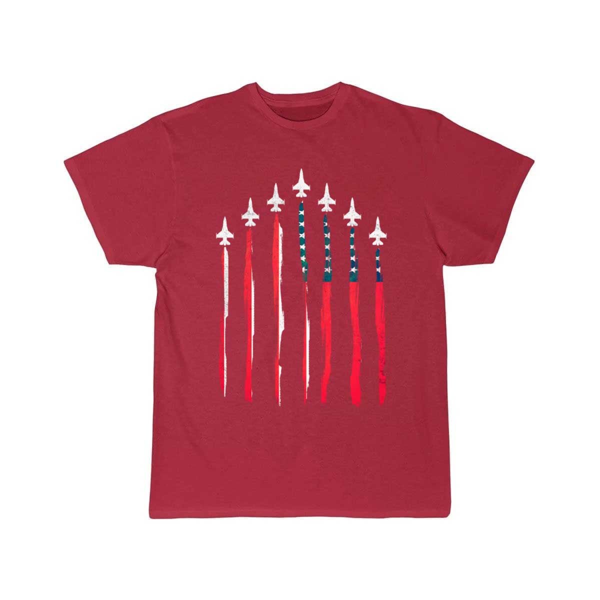 American Flag USA Airplane Jet Fighter T Shirt THE AV8R