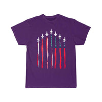 Thumbnail for American Flag USA Airplane Jet Fighter T Shirt THE AV8R