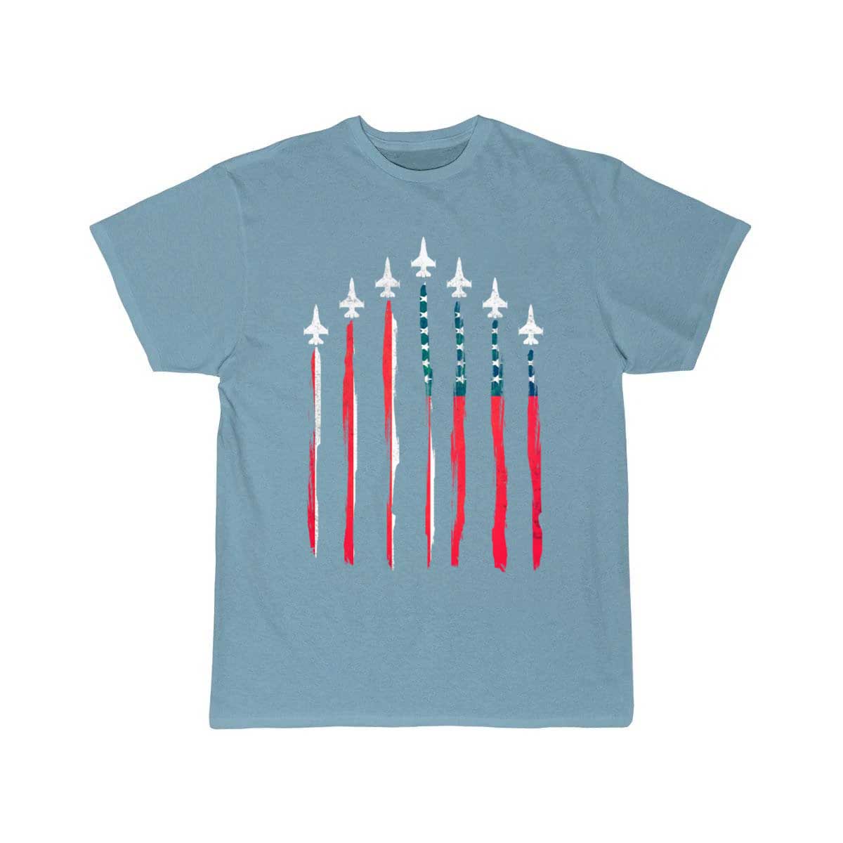 American Flag USA Airplane Jet Fighter T Shirt THE AV8R