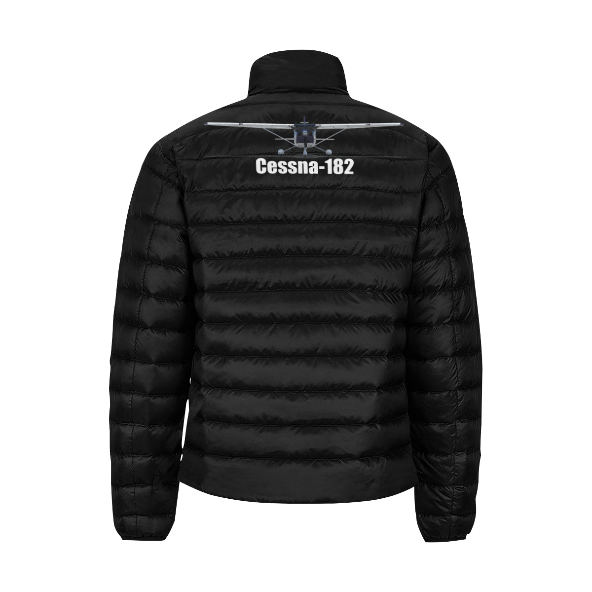 CESSNA 182 Men's Stand Collar Padded Jacket e-joyer