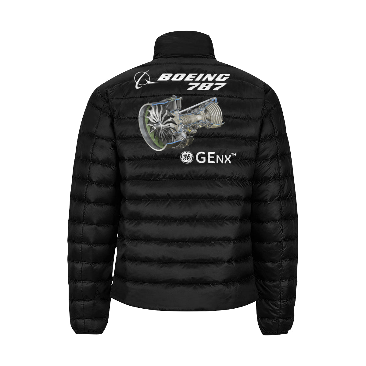 BOEING 787 Men's Stand Collar Padded Jacket e-joyer