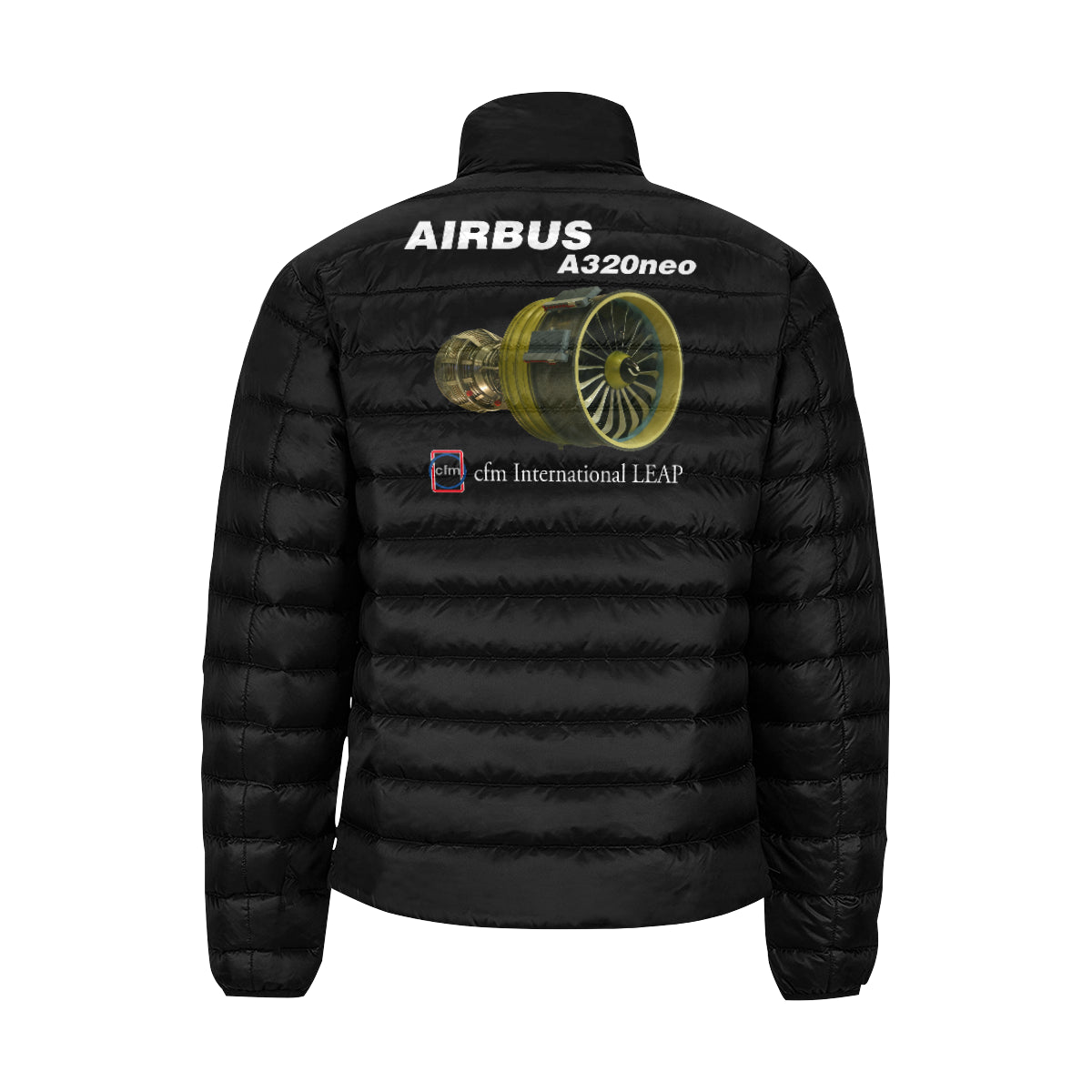 Airbus A320neo Men's Stand Collar Padded Jacket e-joyer