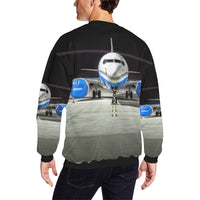 Thumbnail for HOODIE - 129 Men's Oversized Fleece Crew Sweatshirt e-joyer