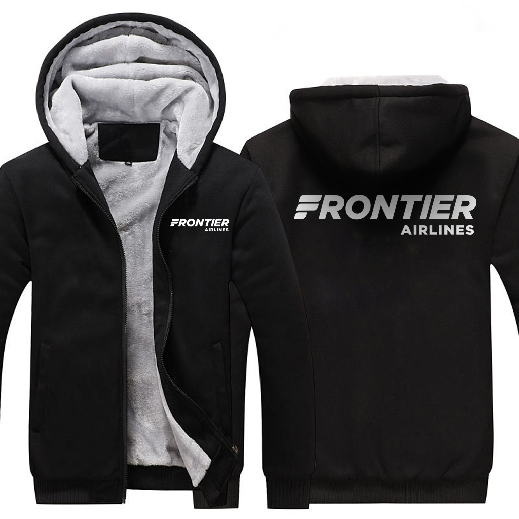 FRONTIER AIRLINES  JACKETS FLEECE SWEATSHIRT