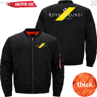 Thumbnail for ROYAL BRUNEI AIRLINE MA-1 BOMBER JACKET FLIGHT JACKET  AVIATOR JACKET MA1 BOMBER