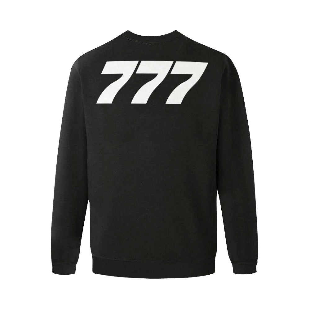 BOEING 777 Men's Oversized Fleece Crew Sweatshirt e-joyer