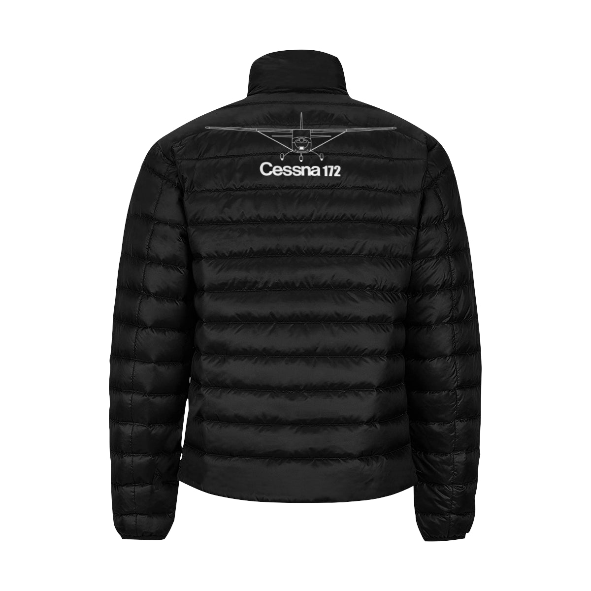 Cessna 172 Men's Stand Collar Padded Jacket e-joyer