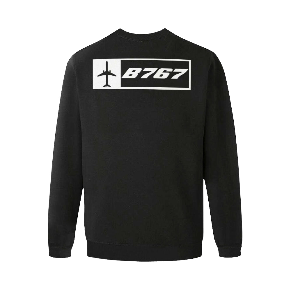 BOEING 767 Men's Oversized Fleece Crew Sweatshirt e-joyer