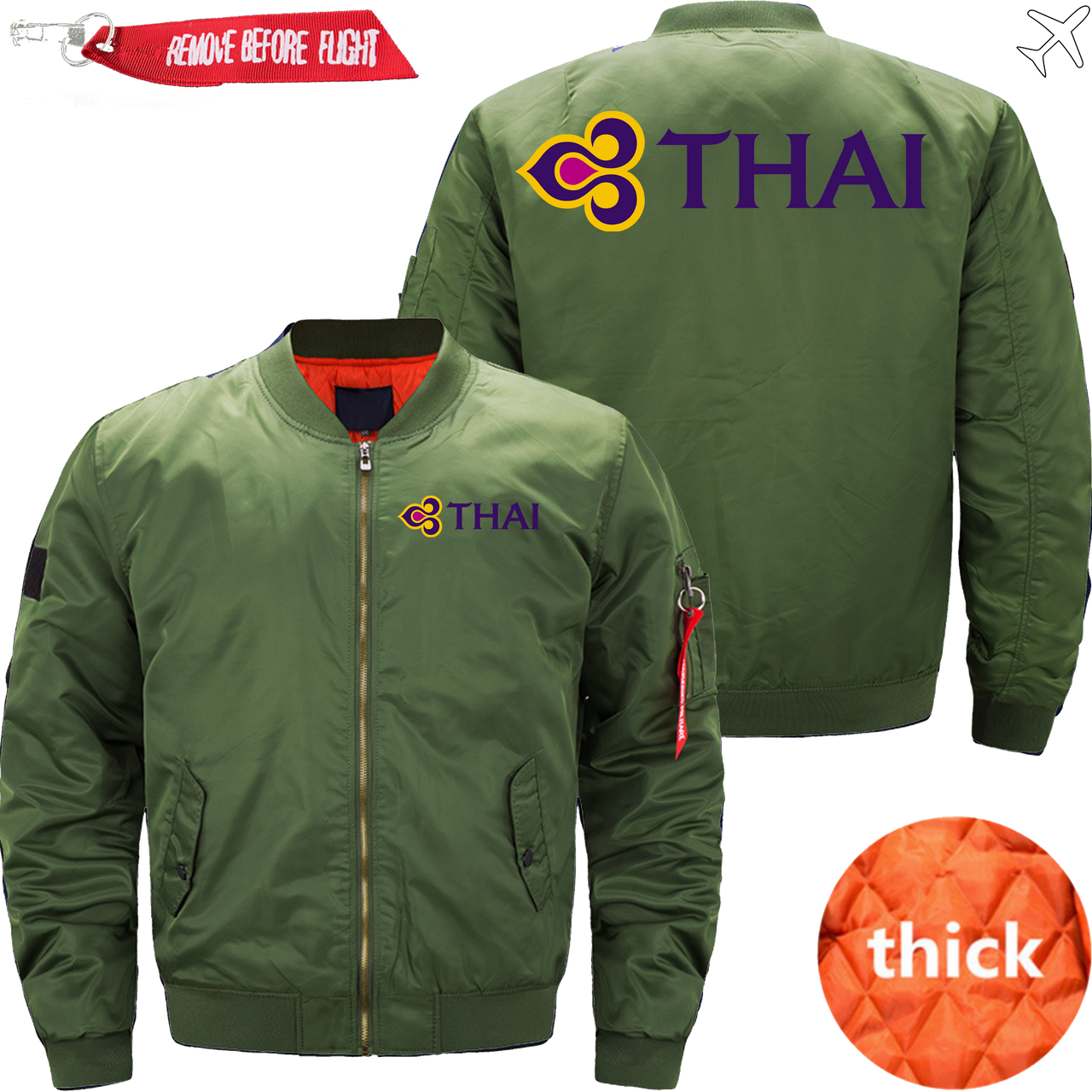 THAI AIRLINE JACKET MA1 BOMBER