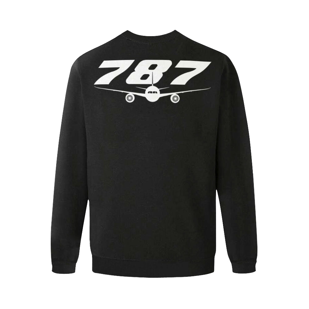 BOEING 787 Men's Oversized Fleece Crew Sweatshirt e-joyer