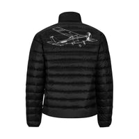 Thumbnail for CESSNA 208 Men's Stand Collar Padded Jacket e-joyer