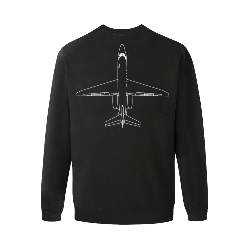 CESSNA Men's Oversized Fleece Crew Sweatshirt e-joyer