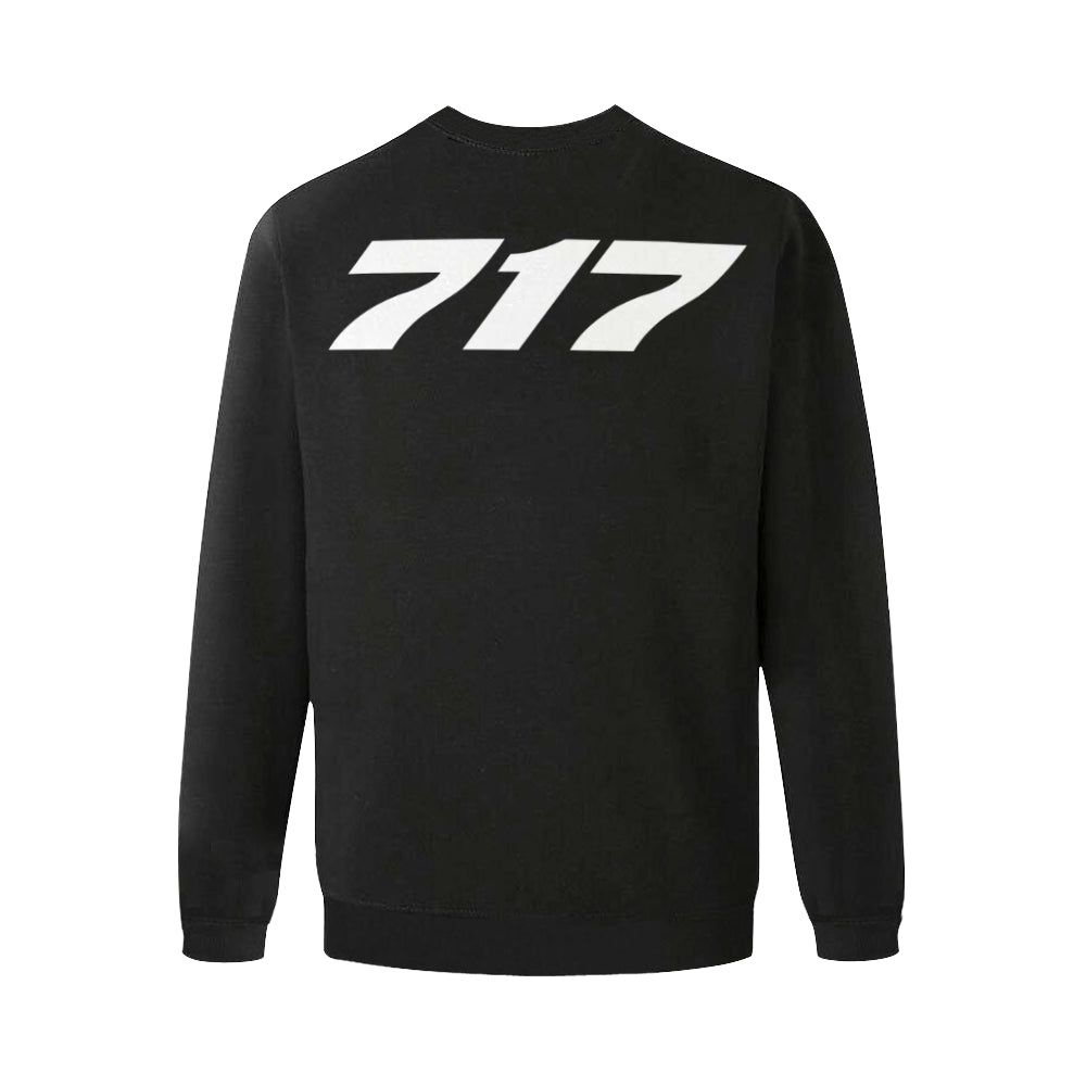 BOEING 717 Men's Oversized Fleece Crew Sweatshirt e-joyer