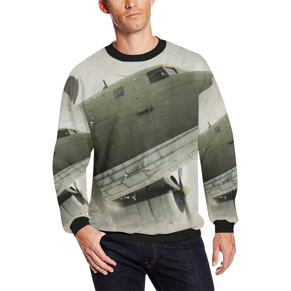 HOODIE - 19 Men's Oversized Fleece Crew Sweatshirt e-joyer