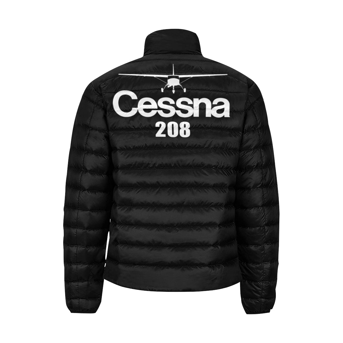 CESSNA 208 Men's Stand Collar Padded Jacket e-joyer