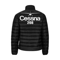 Thumbnail for CESSNA 208 Men's Stand Collar Padded Jacket e-joyer