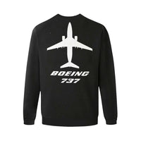 Thumbnail for Boeing 737 Men's Oversized Fleece Crew Sweatshirt e-joyer